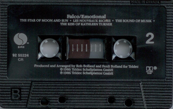Falco – Emotional - 1986 Original Cassette VinylPursuit.com