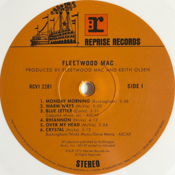 Fleetwood Mac ‎– Fleetwood Mac - White Vinyl!