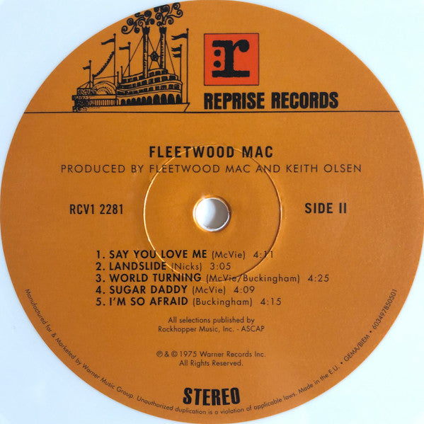 Fleetwood Mac ‎– Fleetwood Mac - White Vinyl!