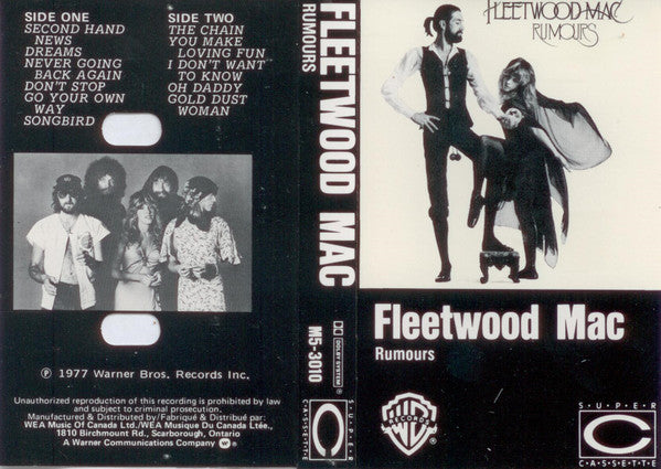 Fleetwood Mac – Rumours- Cassette VinylPursuit.com