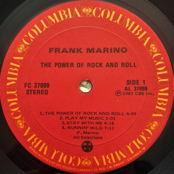 Frank Marino – The Power Of Rock And Roll - 1981 in Shrinkwrap!