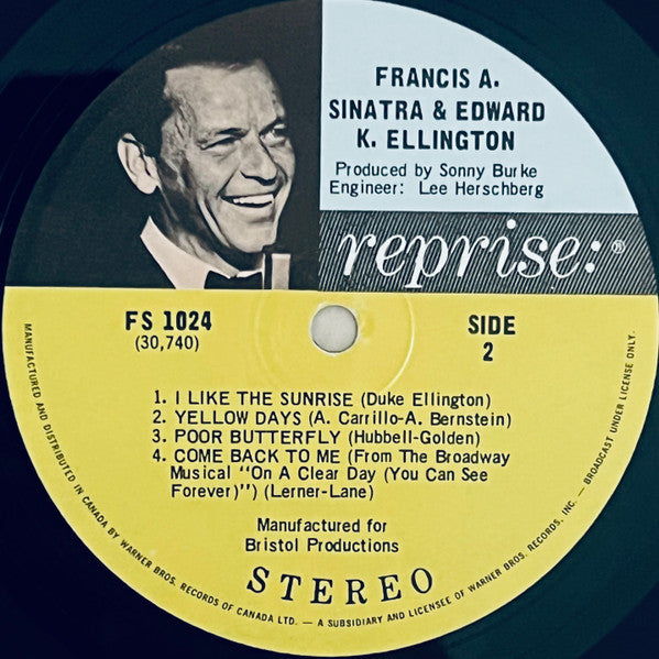 Frank Sinatra With Duke Ellington – Francis A. & Edward K. - 1968 Original VinylPursuit.com