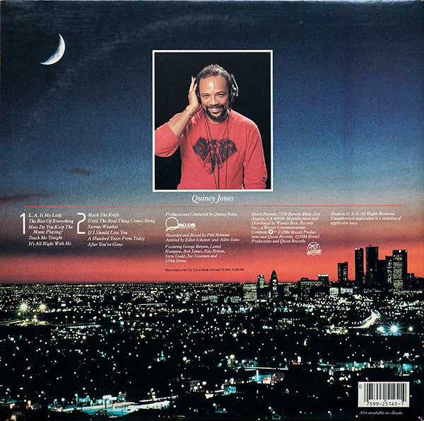 Frank Sinatra With Quincy Jones And Orchestra – LA Is My Lady - 1984 Original VinylPursuit.com