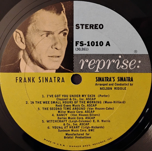 Frank Sinatra ‎– Sinatra's Sinatra - 193 Original Vinyl Pursuit Inc