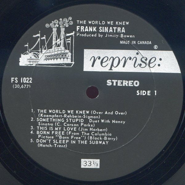 Frank Sinatra – The World We Knew - 1967 Original inn Shrinkwrap! VinylPursuit.com