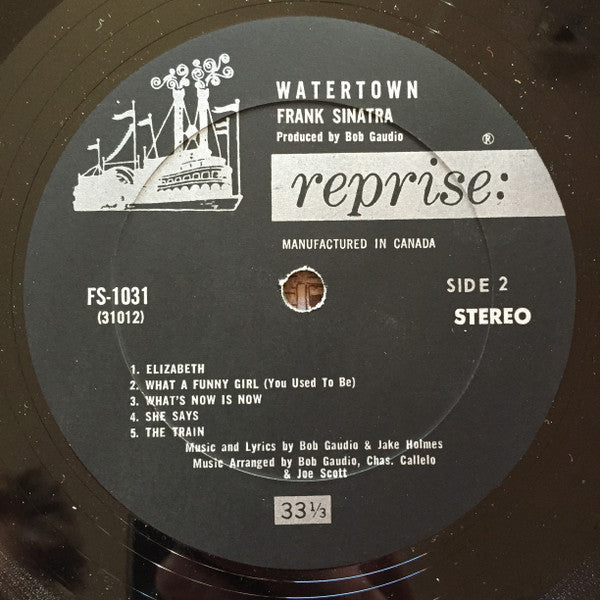 Frank Sinatra – Watertown - 1970 Original, Rare VinylPursuit.com