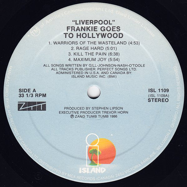 Frankie Goes To Hollywood – Liverpool - 1986 Pressing