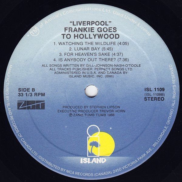 Frankie Goes To Hollywood – Liverpool - 1986 Pressing