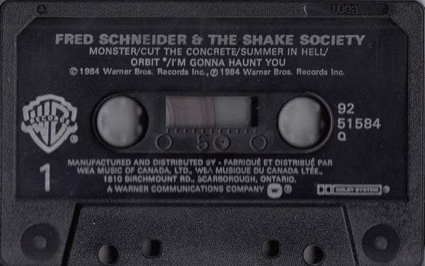 Fred Schneider & The Shake Society – 1984 Cassette VinylPursuit.com