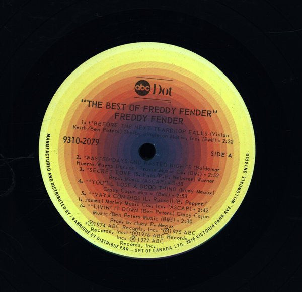 Freddy Fender – The Best Of Freddy Fender - 1977