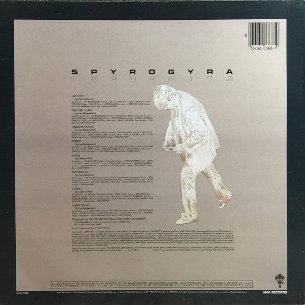 Spyro Gyra – Incognito - 1982 Original