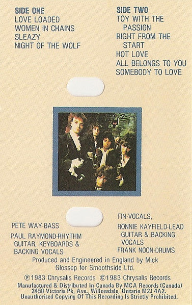 Waysted – Vices - 1983 Cassette