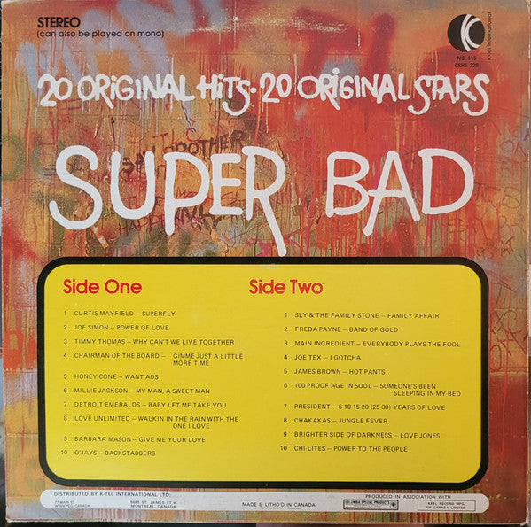 Super Bad - 20 Original Hits - 1974 Original