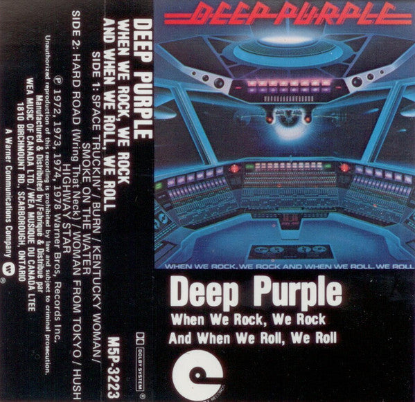 Deep Purple – When We Rock, We Rock And When We Roll, We Roll - 1987 Cassette