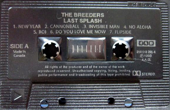 The Breeders – Last Splash - 1993 Cassette