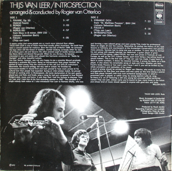 Thijs Van Leer – Introspection - 1972 Netherlands Original