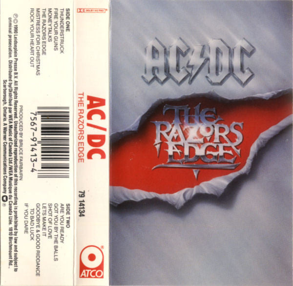 AC/DC – The Razors Edge - 1990 Cassette