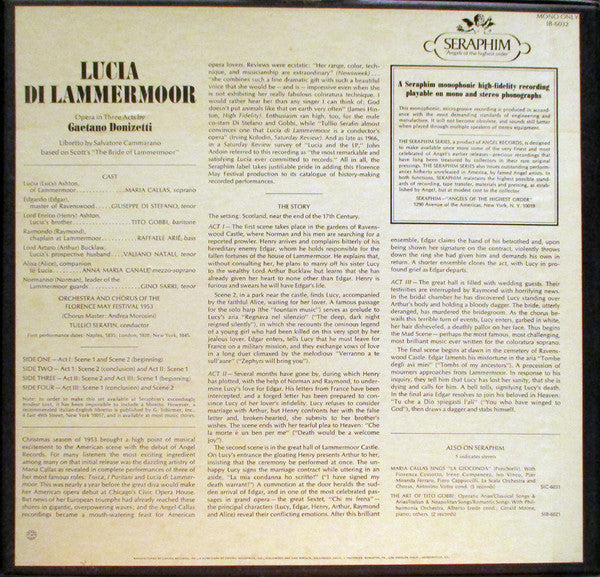 Maria Callas, Donizetti, Giuseppe di Stefano, Tito Gobbi, Tullio Serafin – Lucia Di Lammermoor - Box Set