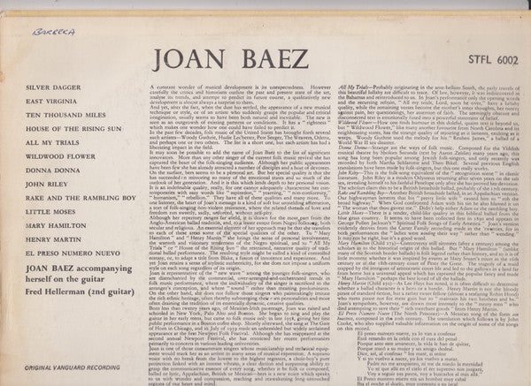 Joan Baez – Joan Baez - Early UK Pressing