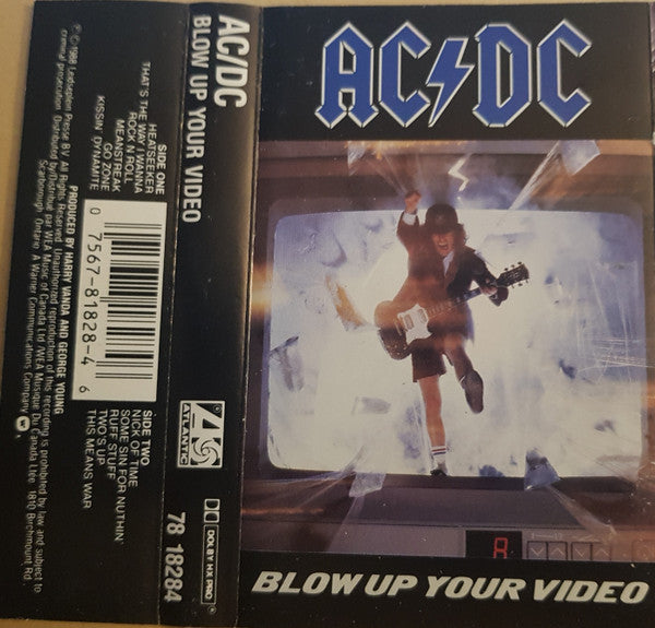 AC/DC – Blow Up Your Video - 1988 Cassette