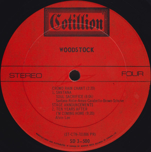Woodstock - Music From The Original Soundtrack - 1970 Original 3-Album Set