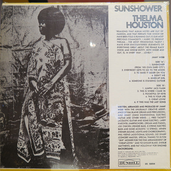 Thelma Houston – Sunshower - 1969 Original, Rare