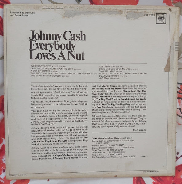 Johnny Cash – Everybody Loves A Nut - 1966 Original