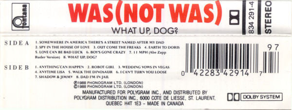 Was (Not Was) – What Up, Dog? 1988 Cassette