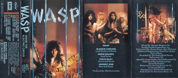 WASP – Inside The Electric Circus - Cassette, 1986