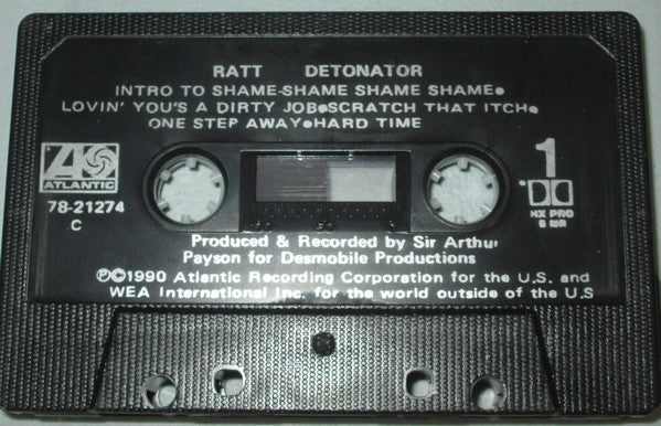 Ratt – Detonator - 1990 Cassette