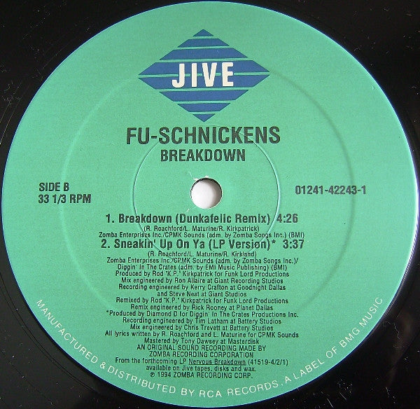 Fu-Schnickens – Breakdown - 1994 US Pressing in Shrinkwrap!