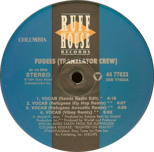 $1 Adopt-a-Classic - Fugees (Tranzlator Crew) – Vocab - 1994 Original