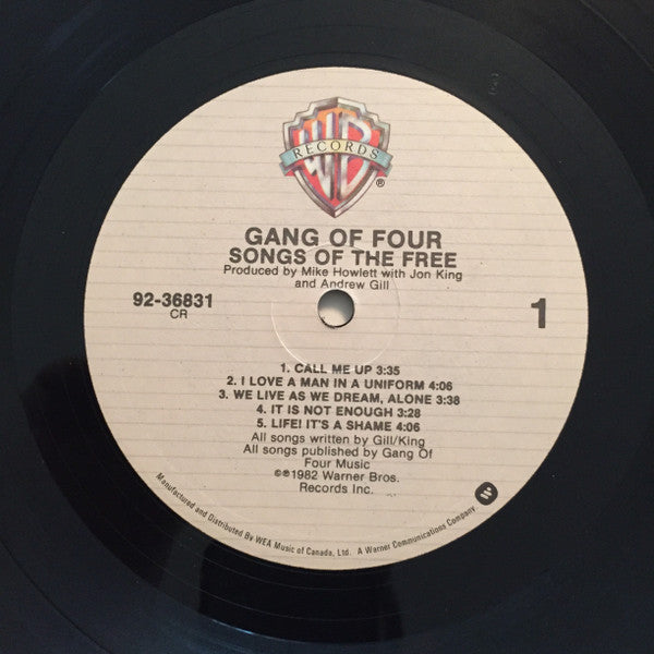 Gang Of Four – Songs Of The Free - 1982 Original! VinylPursuit.com