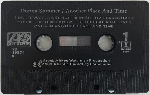 Donna Summer – Another Place And Time - 1989 Cassette