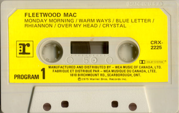 Fleetwood Mac – Fleetwood Mac - 1975 Cassette