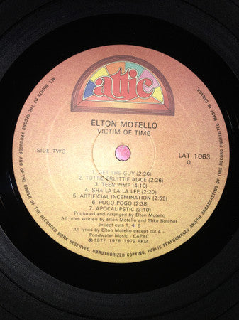 Elton Motello – Victim Of Time - 1979 Pressing