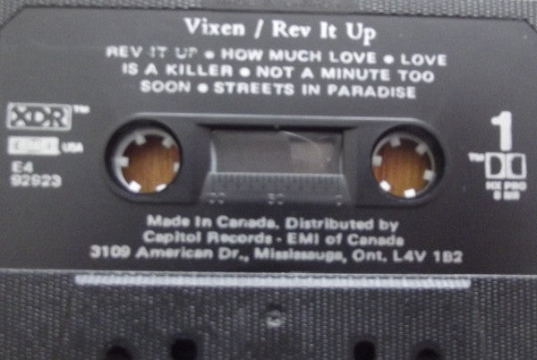 Vixen – Rev It Up - 1990 Cassette