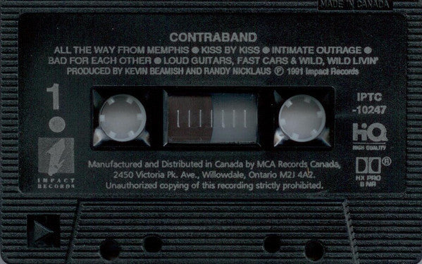 Contraband  – Contraband - 1991 Cassette