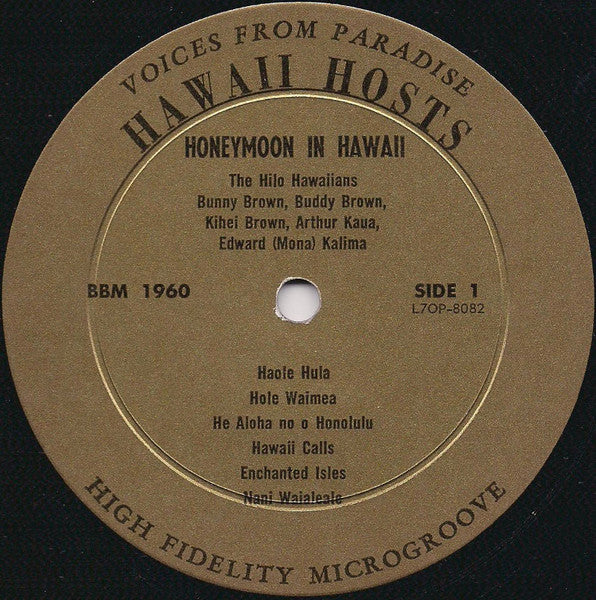 The Hilo Hawaiians – Honeymoon In Hawaii - 1960 US Original in Booklet