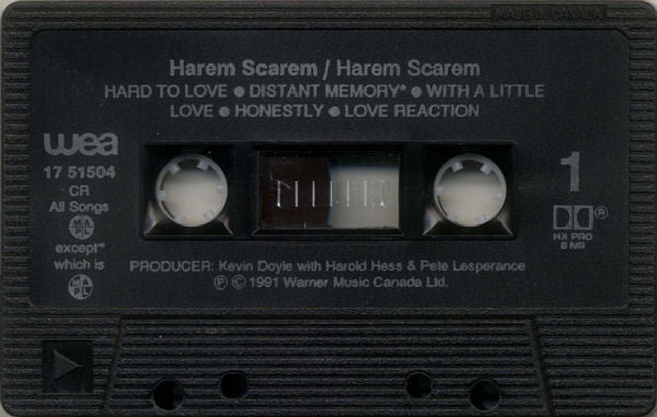 Harem Scarem – Harem Scarem - 1991 Cassette