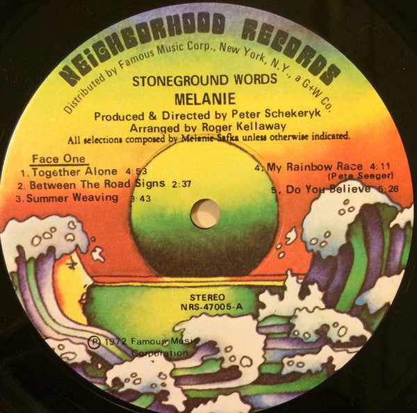 Melanie – Stoneground Words - 1972 US Pressing