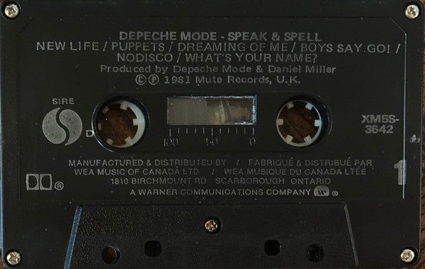 Depeche Mode – Speak & Spell - 1981 Cassette