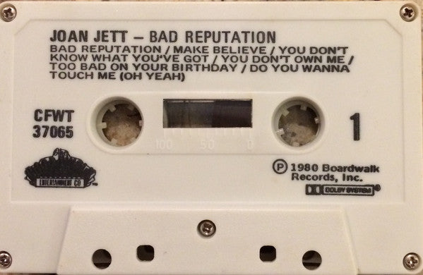 Joan Jett – Bad Reputation - 1981 Cassette