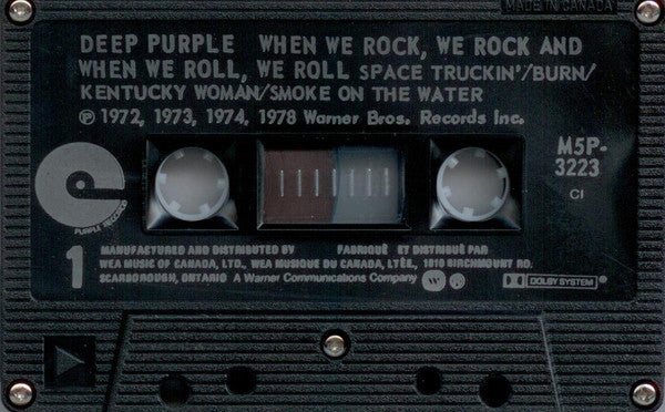 Deep Purple – When We Rock, We Rock And When We Roll, We Roll - 1987 Cassette