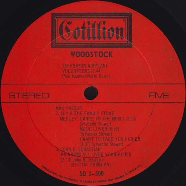 Woodstock - Music From The Original Soundtrack - 1970 Original 3-Album Set