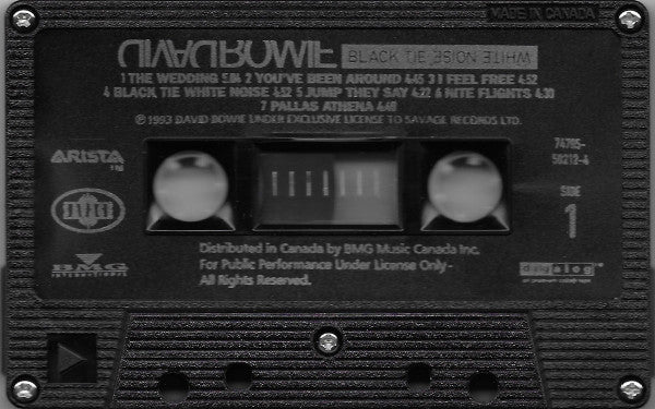 David Bowie – Black Tie White Noise - 1993 Cassette