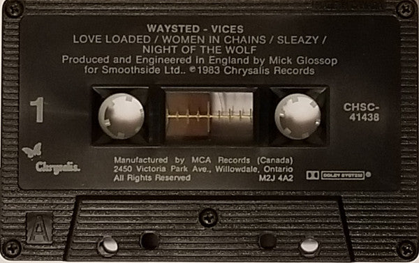 Waysted – Vices - 1983 Cassette