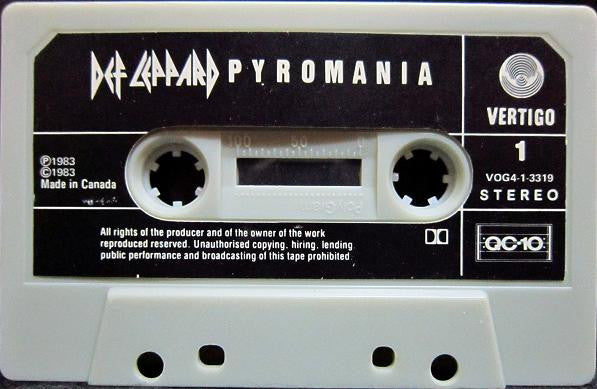 Def Leppard – Pyromania - 1987 Cassette