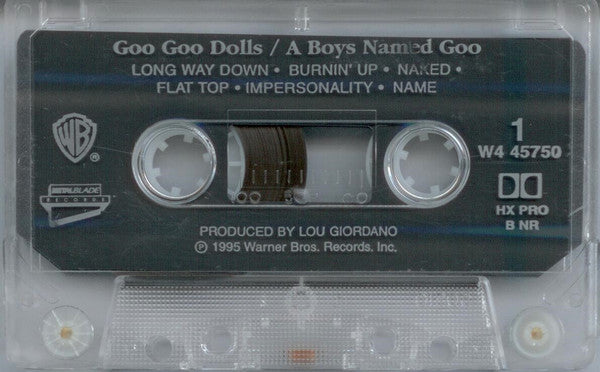 Goo Goo Dolls – A Boy Named Goo - 1995 Cassette