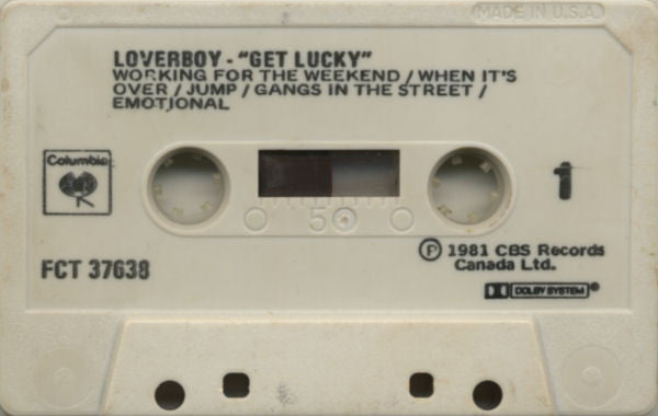 Loverboy – Get Lucky - 1981 Cassette